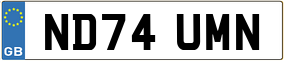 Trailer License Plate